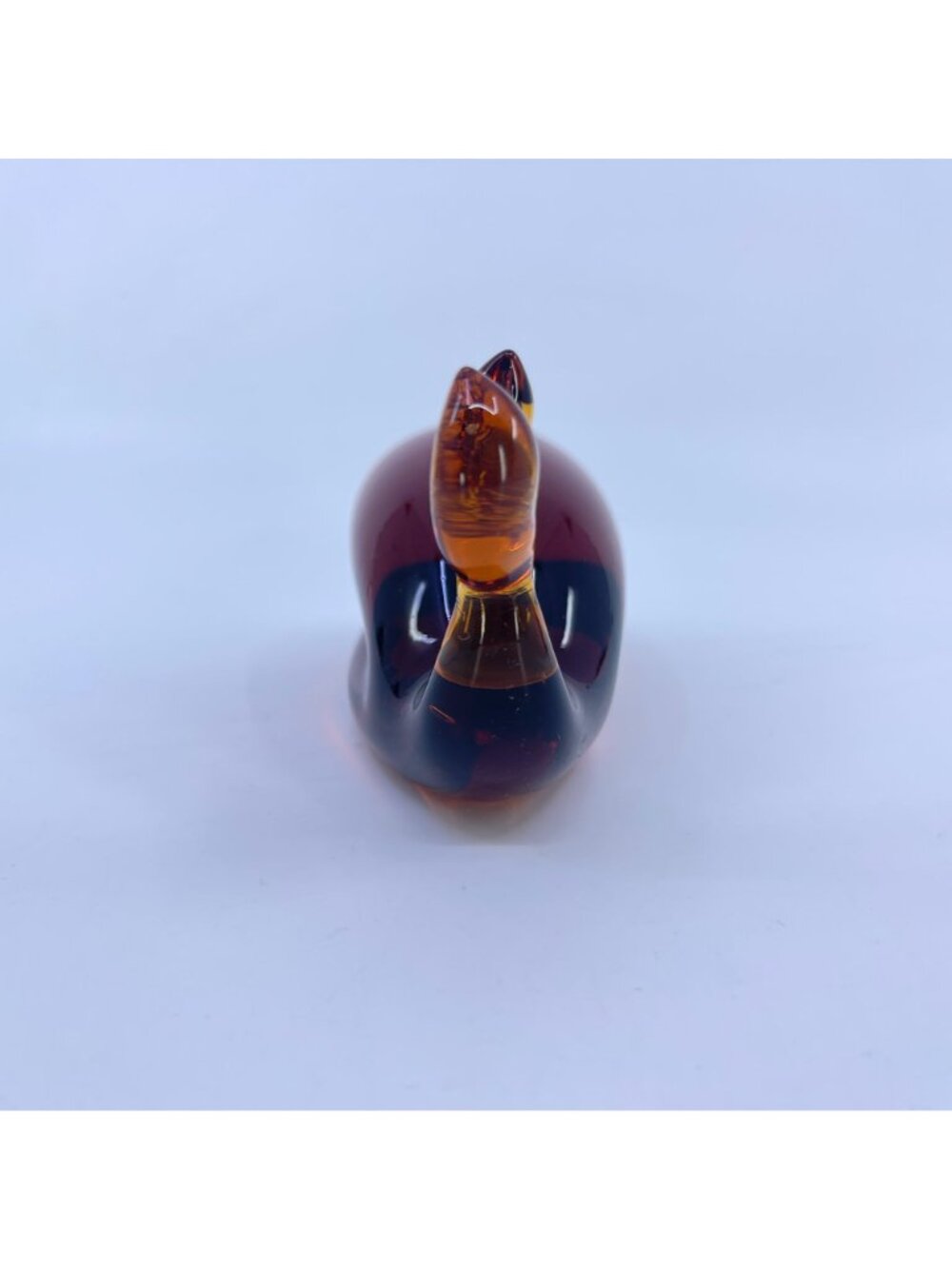 vintage pilgrim glass whale amber hand sculpted nautical coastal decor - Picture 8 of 10